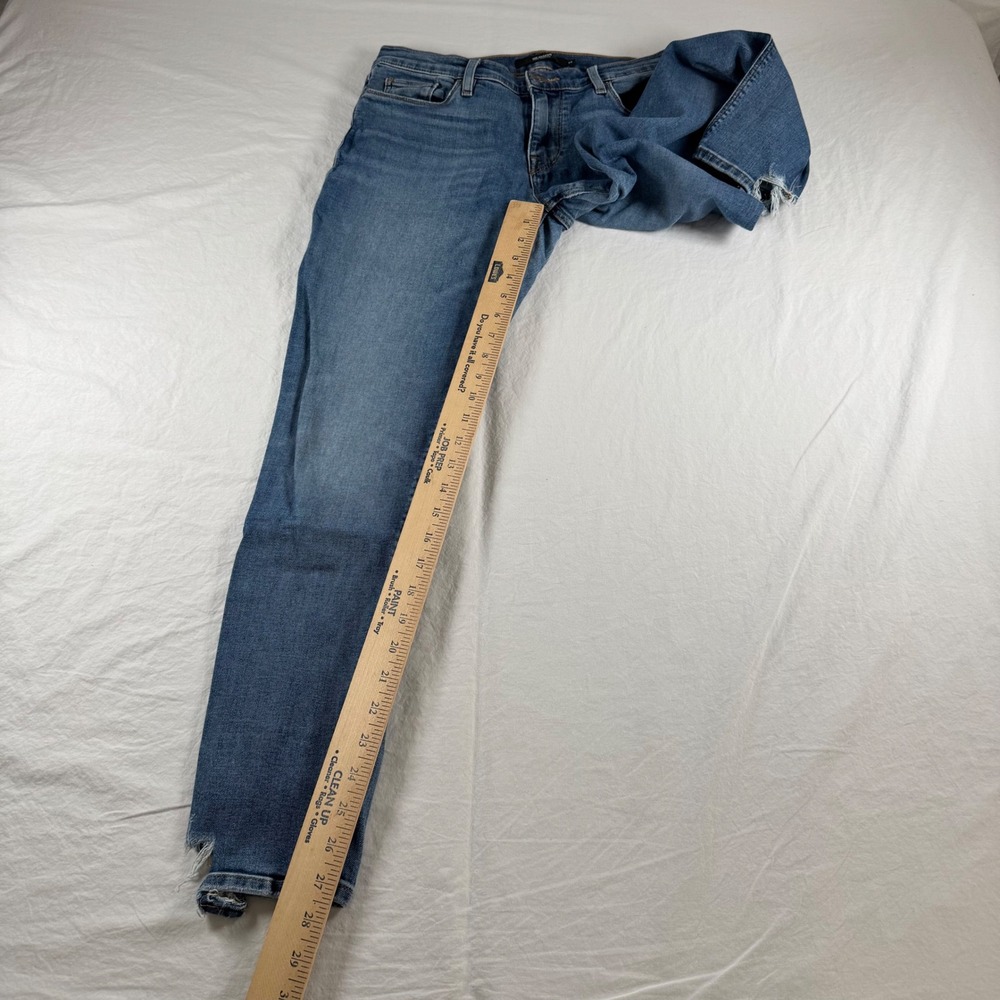 Hudson Women's Size 29 Blue Krista Super Skinny Raw Hem Jeans - Picture 6 of 14